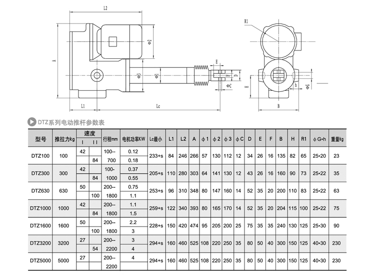 DTZ交流電動(dòng)推桿(圖1) DTZ交流電動(dòng)推桿(圖1)